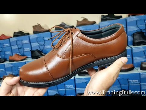 Brown Police Shoes Leather Oxford Formal Shoes Supplier Manufacturer Wholesaler in India