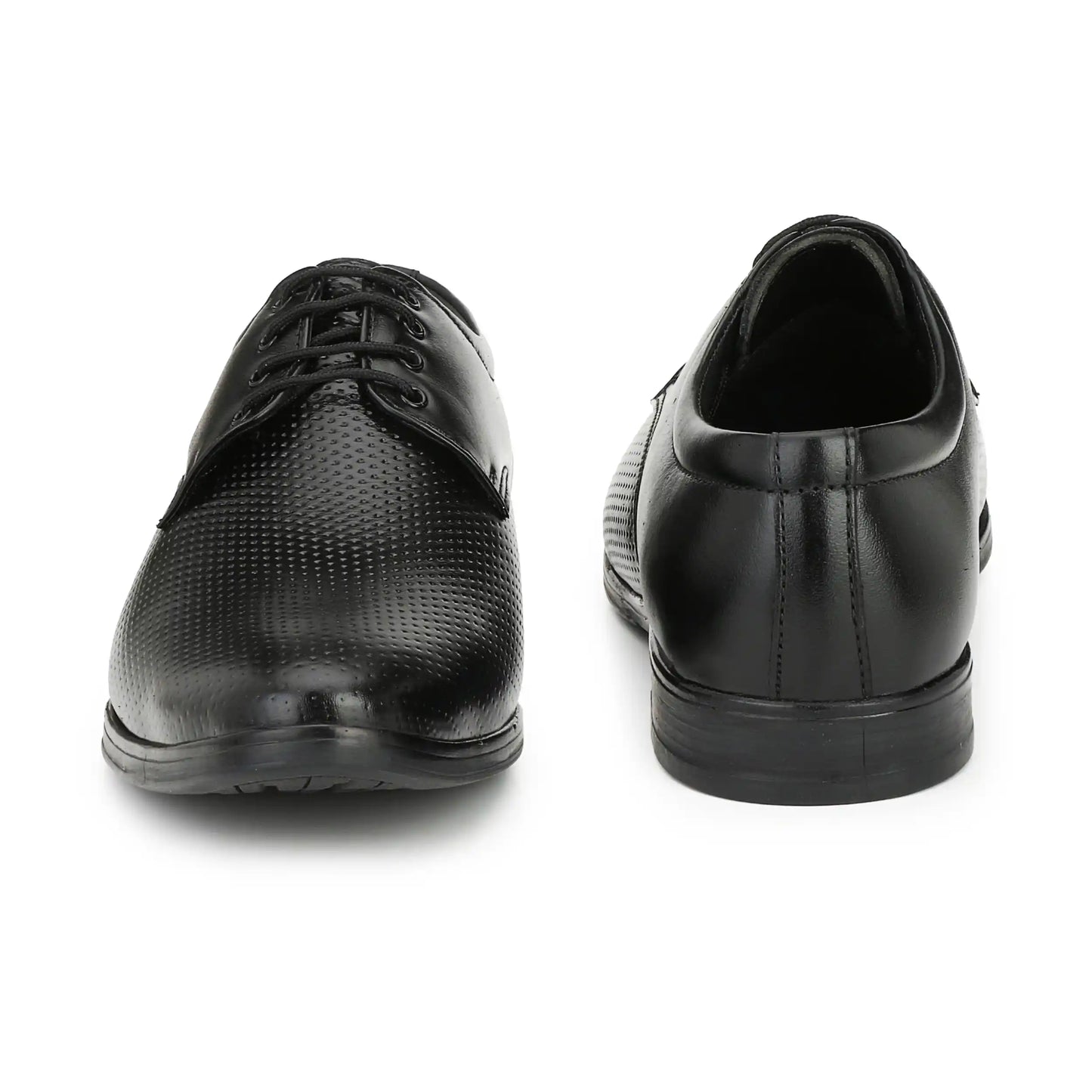 Lace Up for Men Dotted Pattern Pure Leather Shoes