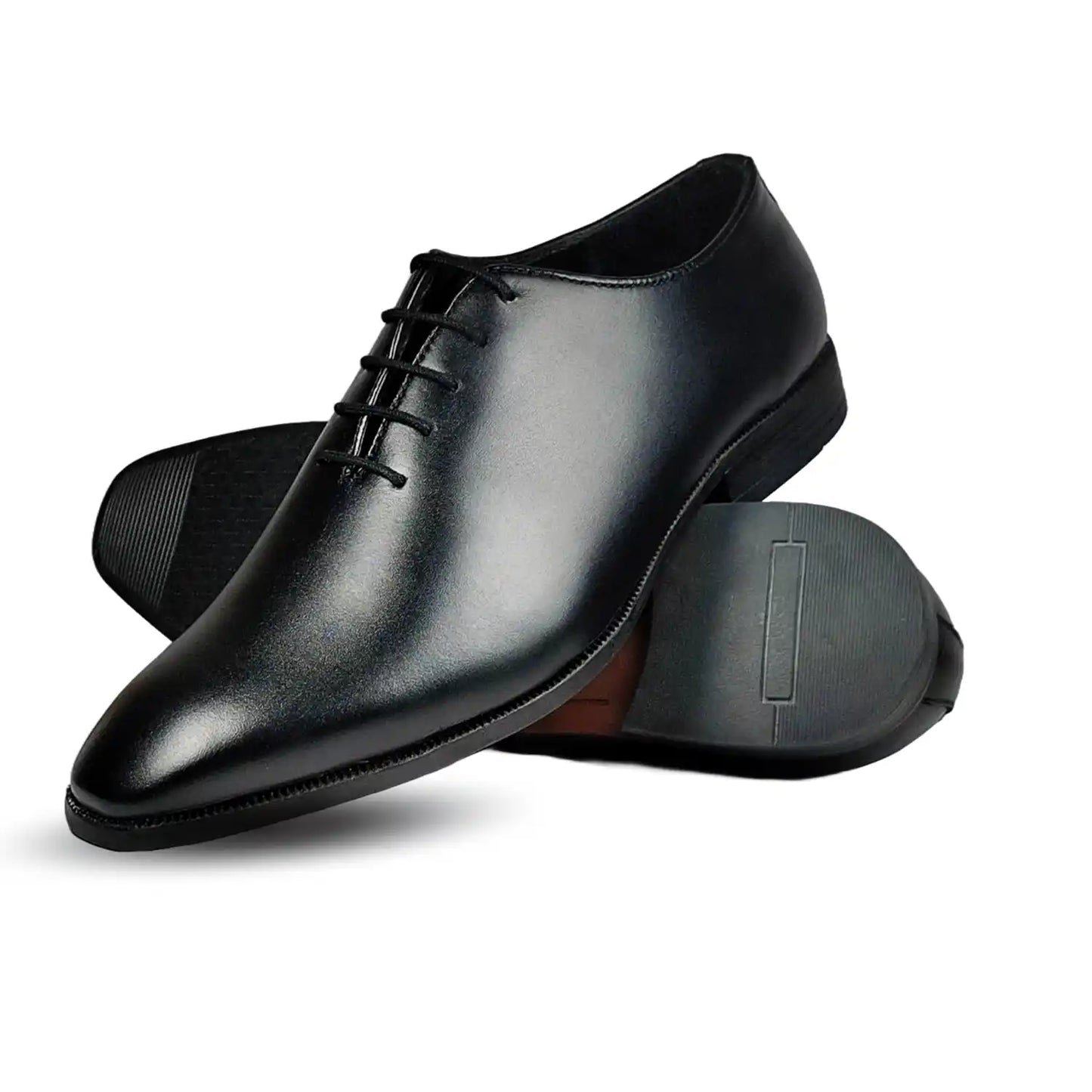 Wholecut Oxford Pure Leather (Full Grain) Dress Shoes for Men Black